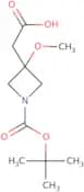 2-{1-[(tert-butoxy)carbonyl]-3-methoxyazetidin-3-yl}acetic acid