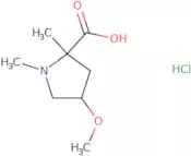 4-Methoxy-1,2-dimethylpyrrolidine-2-carboxylic acid hydrochloride