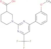 1-[4-(3-Methoxyphenyl)-6-(trifluoromethyl)pyrimidin-2-yl]piperidine-3-carboxylic acid