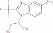 2-[5-Amino-2-(trifluoromethyl)-1H-1,3-benzodiazol-1-yl]propan-1-ol