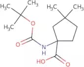 1-{[(tert-Butoxy)carbonyl]amino}-3,3-dimethylcyclopentane-1-carboxylic acid