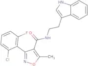 (3-(6-chloro-2-fluorophenyl)-5-methylisoxazol-4-yl)-N-(2-indol-3-ylethyl)formamide
