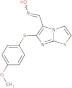 6-[(4-Methoxyphenyl)sulfanyl]imidazo[2,1-b][1,3]thiazole-5-carbaldehyde oxime