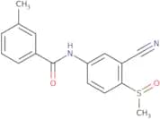 N-(3-Cyano-4-(methylsulfinyl)phenyl)-3-methylbenzenecarboxamide
