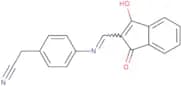 2-(4-(((1,3-dioxoindan-2-ylidene)methyl)amino)phenyl)ethanenitrile