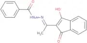 N-(((1,3-dioxoindan-2-ylidene)ethyl)amino)benzamide