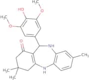 2,10-diaza-9-(4-hydroxy-3,5-dimethoxyphenyl)-5,5,13-trimethyltricyclo[9.4.0.0<3,8>]pentadeca-1(15)…