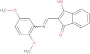 2-(((2,5-dimethoxyphenyl)amino)methylene)indane-1,3-dione