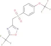 4-(trifluoromethoxy)-1-(((4-(trifluoromethyl)(3,2,5-oxadiazolyl))methyl)sulfonyl)benzene