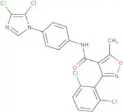 N-(4-(4,5-dichloroimidazolyl)phenyl)(3-(2-chlorophenyl)-5-methylisoxazol-4-yl)formamide
