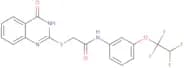 2-(4-oxo(3-hydroquinazolin-2-ylthio))-N-(3-(1,1,2,2-tetrafluoroethoxy)phenyl)ethanamide