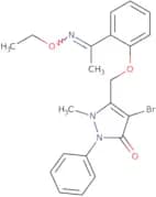 3-((2-(2-aza-2-ethoxy-1-methylvinyl)phenoxy)methyl)-4-bromo-2-methyl-1-phenyl-3-pyrazolin-5-one