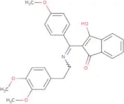 2-(((2-(3,4-dimethoxyphenyl)ethyl)amino)(4-methoxyphenyl)methylene)indane-1,3-dione