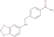 4-{[(1,3-Dioxaindan-5-yl)amino]methyl}benzamide