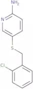 5-{[(2-Chlorophenyl)methyl]sulfanyl}pyridin-2-amine