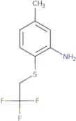 5-Methyl-2-[(2,2,2-trifluoroethyl)sulfanyl]aniline
