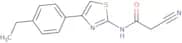 2-Cyano-N-[4-(4-ethylphenyl)-1,3-thiazol-2-yl]acetamide
