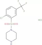 1-[2-Chloro-5-(trifluoromethyl)benzenesulfonyl]piperazine hydrochloride