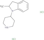 2-Methyl-1-(piperidin-4-yl)-2,3-dihydro-1H-indole dihydrochloride