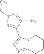 1-Ethyl-3-{5H,6H,7H,8H-[1,2,4]triazolo[4,3-a]pyridin-3-yl}-1H-pyrazol-4-amine
