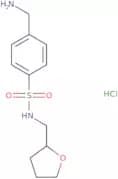 4-(Aminomethyl)-N-[(oxolan-2-yl)methyl]benzene-1-sulfonamide hydrochloride