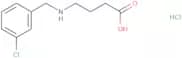 4-{[(3-Chlorophenyl)methyl]amino}butanoic acid hydrochloride