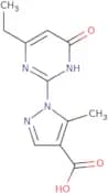 1-(4-Ethyl-6-oxo-1,6-dihydropyrimidin-2-yl)-5-methyl-1H-pyrazole-4-carboxylic acid