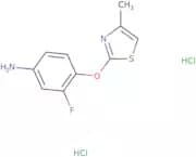 3-Fluoro-4-[(4-methyl-1,3-thiazol-2-yl)oxy]aniline dihydrochloride
