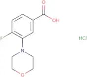 4-Fluoro-3-(morpholin-4-yl)benzoic acid hydrochloride