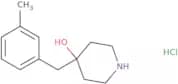 4-[(3-Methylphenyl)methyl]piperidin-4-ol hydrochloride