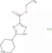 Ethyl 3-(piperidin-4-yl)-1H-1,2,4-triazole-5-carboxylate hydrochloride