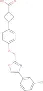 3-(4-{[3-(3-Chlorophenyl)-1,2,4-oxadiazol-5-yl]methoxy}phenyl)cyclobutane-1-carboxylic acid