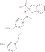 2,3-Dihydro-2-[[4-methoxy-3-[2-(3-methylphenyl)ethoxy]benzoyl]amino]-1H-Indene-2-carboxylic Acid