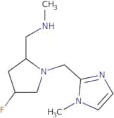 {[(2S,4S)-4-Fluoro-1-[(1-methyl-1H-imidazol-2-yl)methyl]pyrrolidin-2-yl]methyl}(methyl)amine