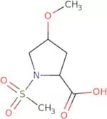 1-Methanesulfonyl-4-methoxypyrrolidine-2-carboxylic acid