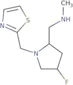 {[(2S,4S)-4-Fluoro-1-[(1,3-thiazol-2-yl)methyl]pyrrolidin-2-yl]methyl}(methyl)amine