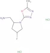 [(2S,4S)-4-Fluoro-1-(5-methyl-1,3,4-oxadiazol-2-yl)pyrrolidin-2-yl]methanamine dihydrochloride