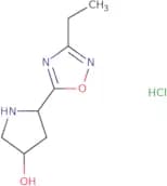 (3S,5R)-5-(3-Ethyl-1,2,4-oxadiazol-5-yl)pyrrolidin-3-ol hydrochloride