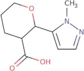 rac-(2R,3R)-2-(1-Methyl-1H-pyrazol-5-yl)oxane-3-carboxylic acid