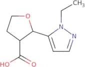 rac-(2R,3R)-2-(1-Ethyl-1H-pyrazol-5-yl)oxolane-3-carboxylic acid
