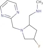 {[(2S,4S)-4-Fluoro-1-(pyrimidin-2-ylmethyl)pyrrolidin-2-yl]methyl}(methyl)amine