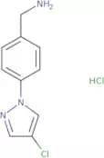 [4-(4-Chloro-1H-pyrazol-1-yl)phenyl]methanamine hydrochloride