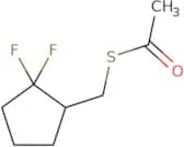 1-{[(2,2-Difluorocyclopentyl)methyl]sulfanyl}ethan-1-one