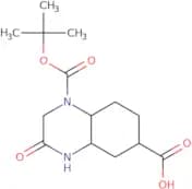 1-[(tert-Butoxy)carbonyl]-3-oxo-decahydroquinoxaline-6-carboxylic acid