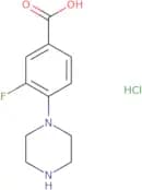 3-Fluoro-4-piperazinobenzoic acid HCl