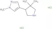 4-(4,4-Dimethylpyrrolidin-3-yl)-1-methyl-1H-pyrazole dihydrochloride