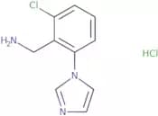 [2-Chloro-6-(1H-imidazol-1-yl)phenyl]methanamine hydrochloride