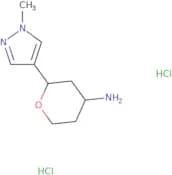 2-(1-Methyl-1H-pyrazol-4-yl)oxan-4-amine dihydrochloride