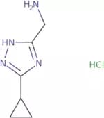 (3-Cyclopropyl-1H-1,2,4-triazol-5-yl)methanamine hydrochloride