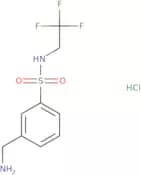 3-(Aminomethyl)-N-(2,2,2-trifluoroethyl)benzene-1-sulfonamide hydrochloride